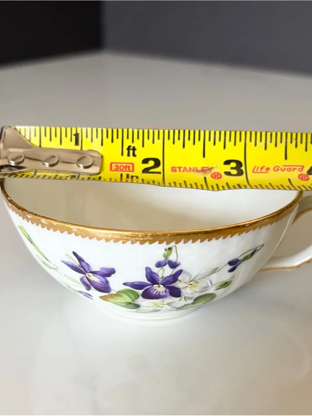 Antique Violet Cup & Saucer by Royal Copenhagen